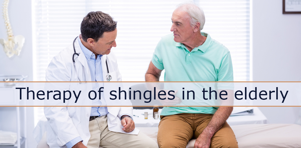 Therapy of shingles in the elderly